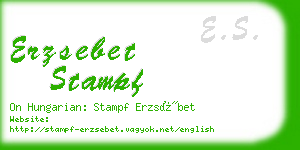 erzsebet stampf business card